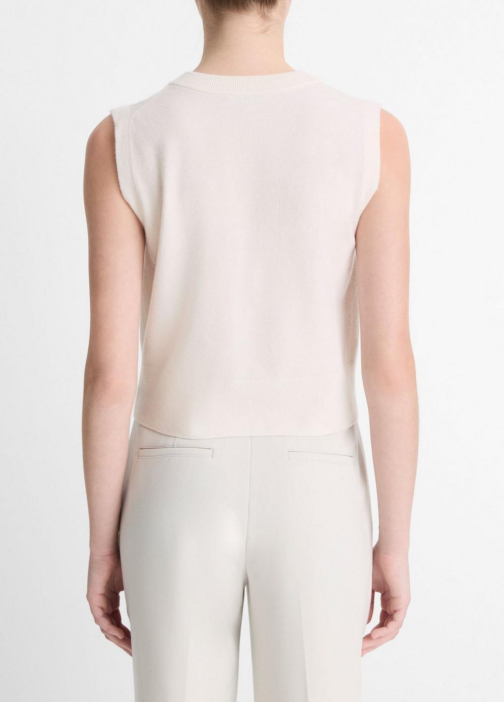 Womens Wool-Blend Henley Shell, Off White, Size XL Vince Product Image