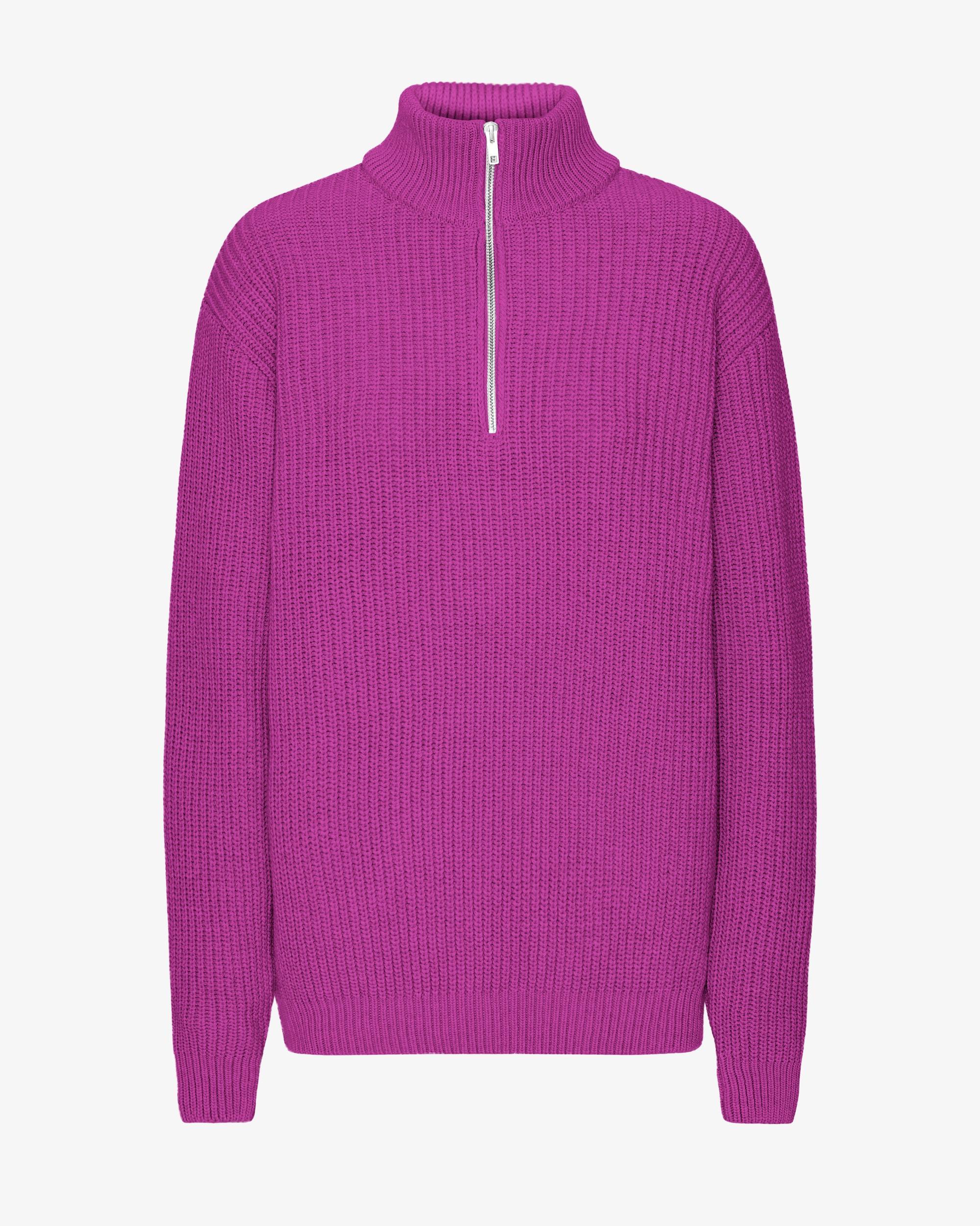Merino Quarter Zip - Coffee Brown Product Image