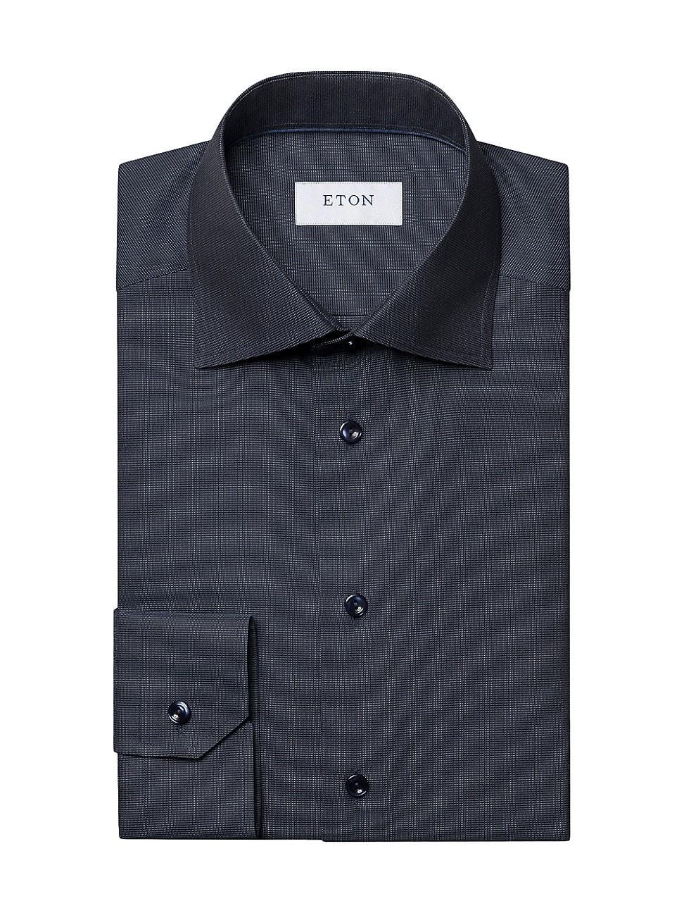 Mens Slim-Fit Semi Solid Dobby Shirt Product Image