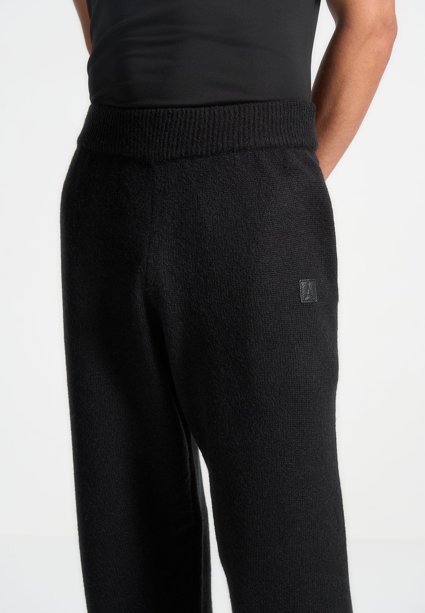 Signature Mohair-Blend Joggers - Black Male Product Image