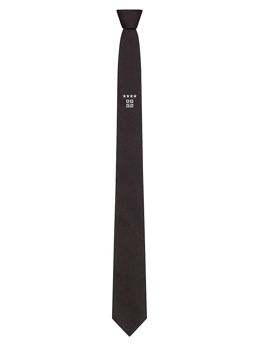 Mens 4G Stars Tie In Silk Product Image