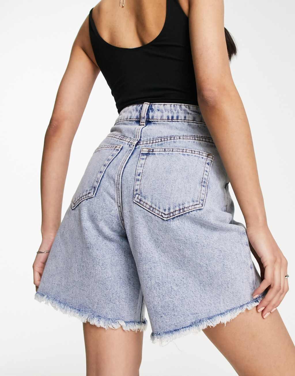 Miss Selfridge long line denim short Product Image