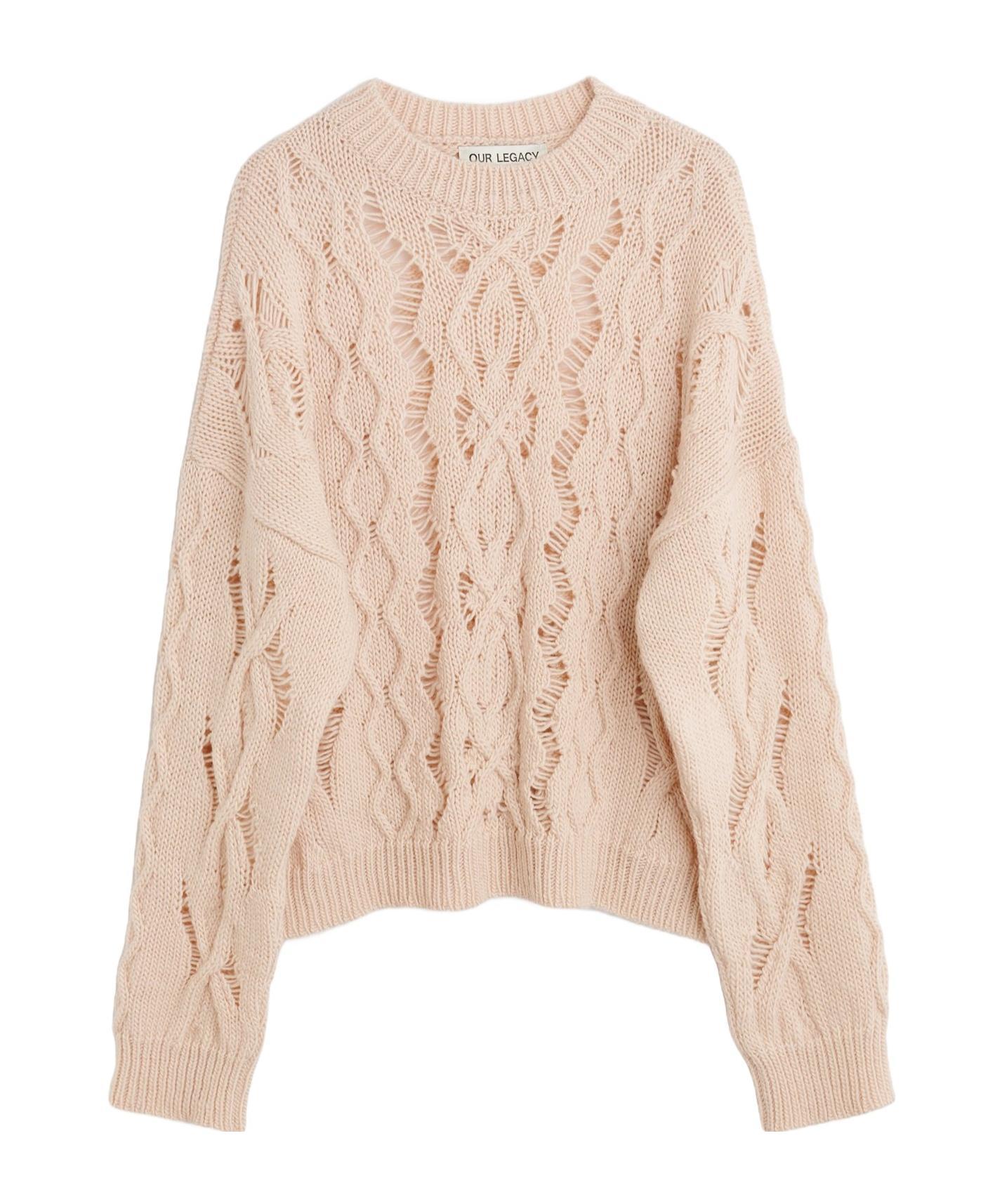 OUR LEGACY Twisted Sweater In Nude Product Image