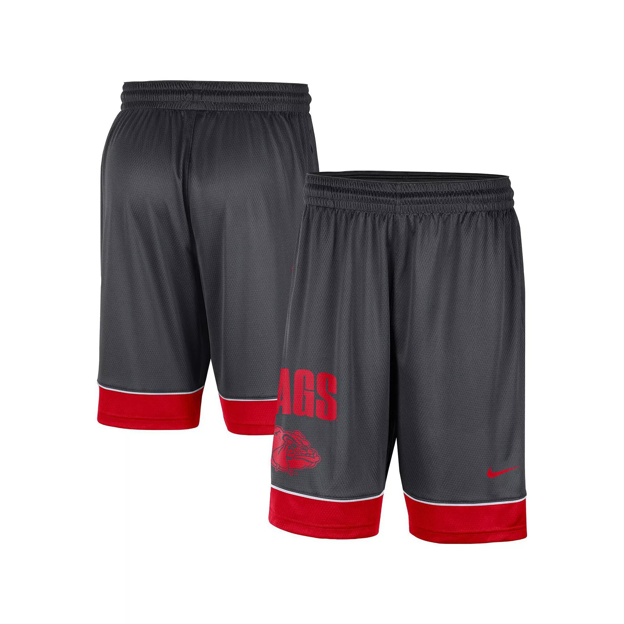 Men's Nike Charcoal/Crimson Oklahoma Sooners Fast Break Performance Shorts, Size: Large Product Image