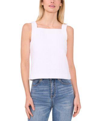 CeCe Womens Sleeveless Tweed Tank Product Image