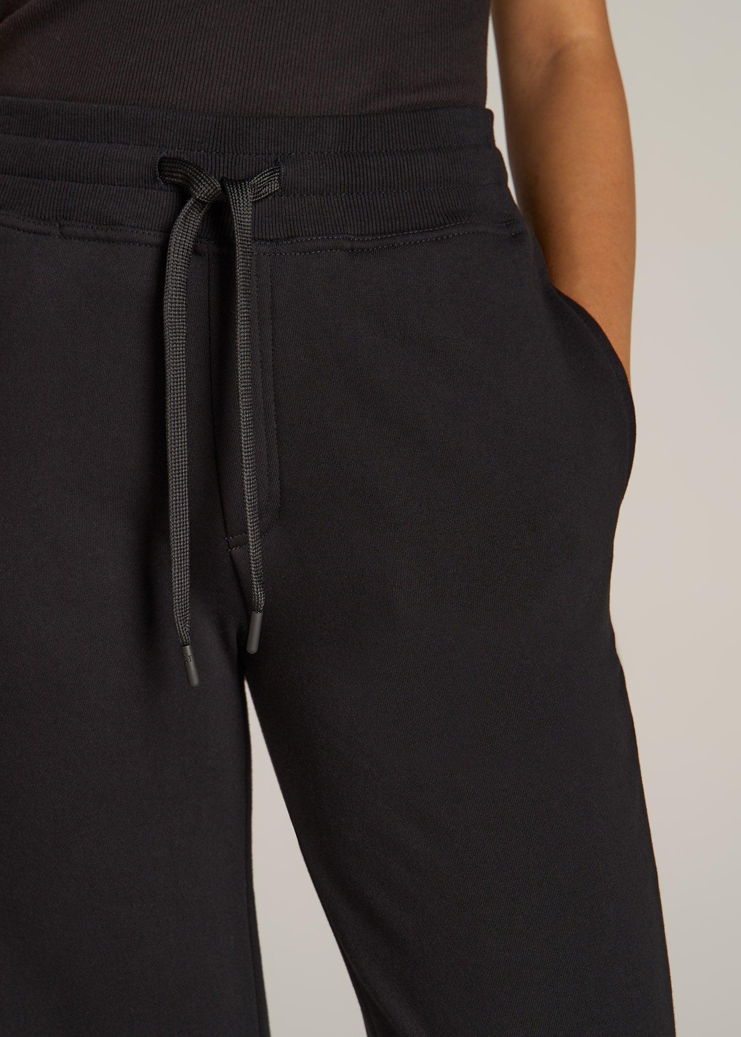 Wearever Fleece Open-Bottom Sweatpants for Tall Women in Black Product Image