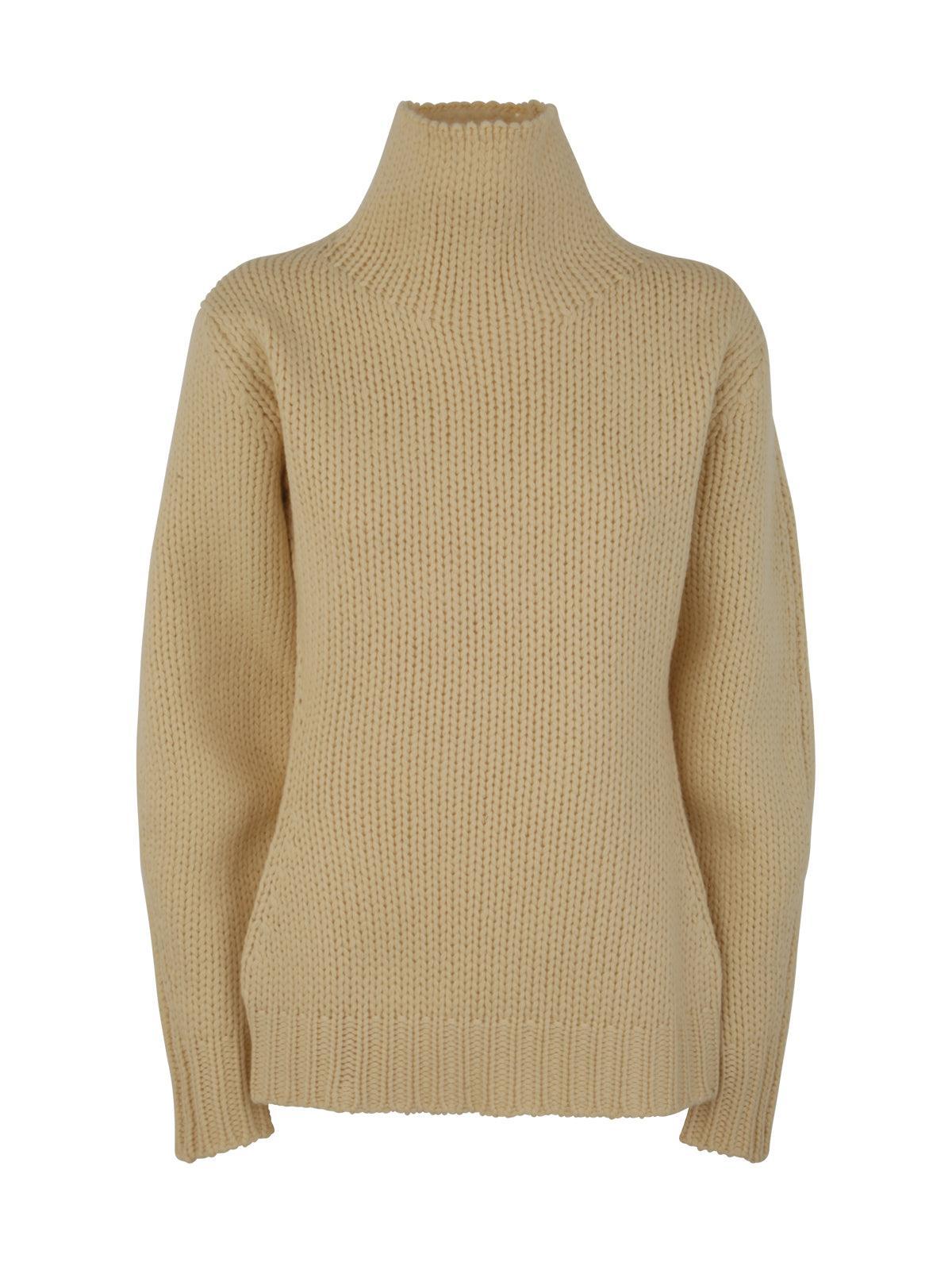JIL SANDER Long Sleeved Hign Neck Sweater In Multicolor Product Image