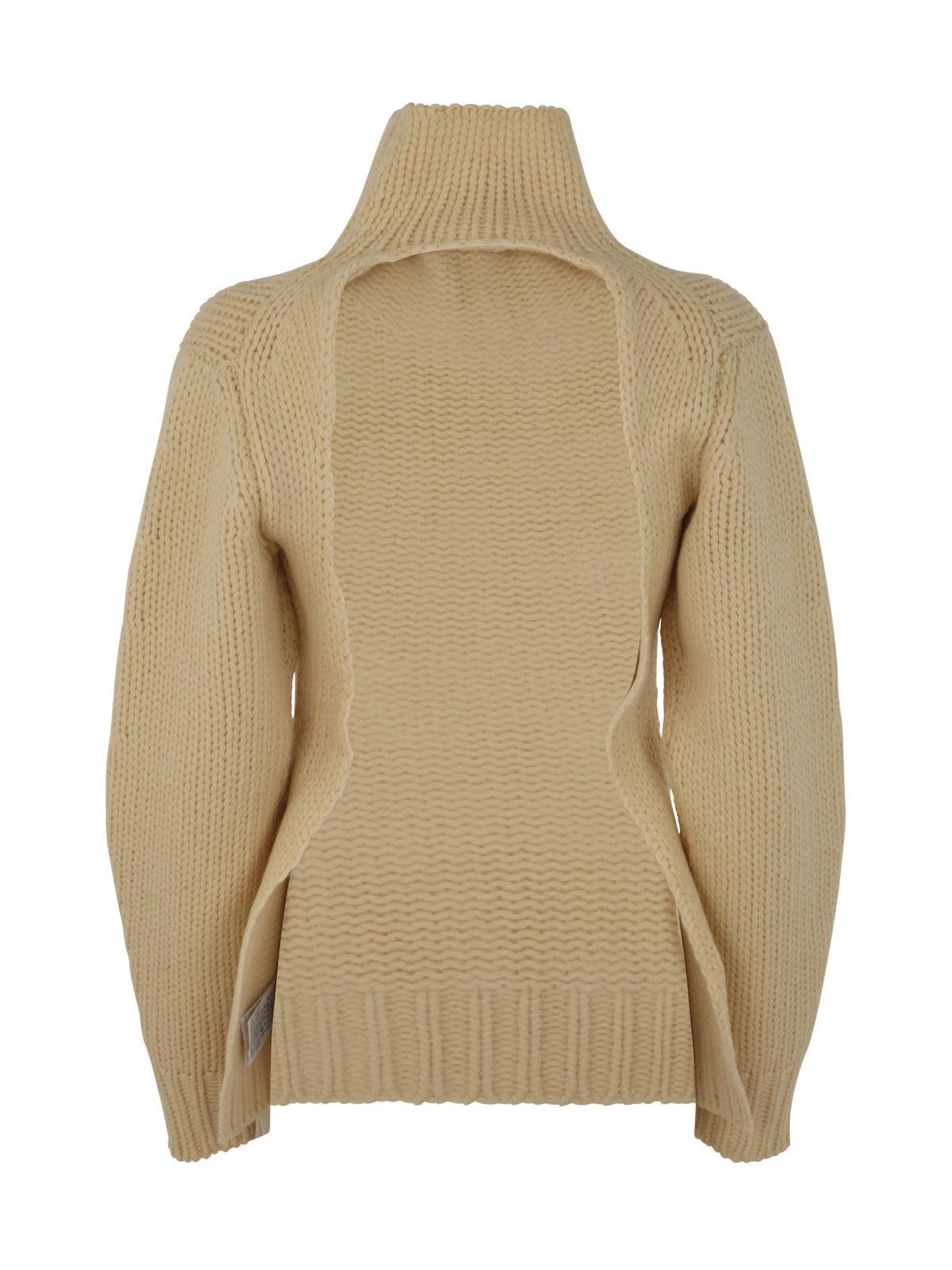 JIL SANDER Long Sleeved Hign Neck Sweater In Multicolor Product Image