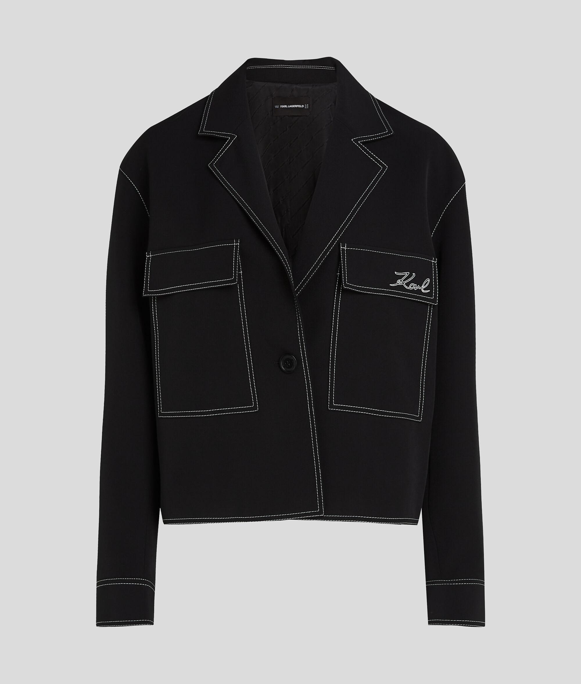 CONTRAST STITCH JACKET Product Image