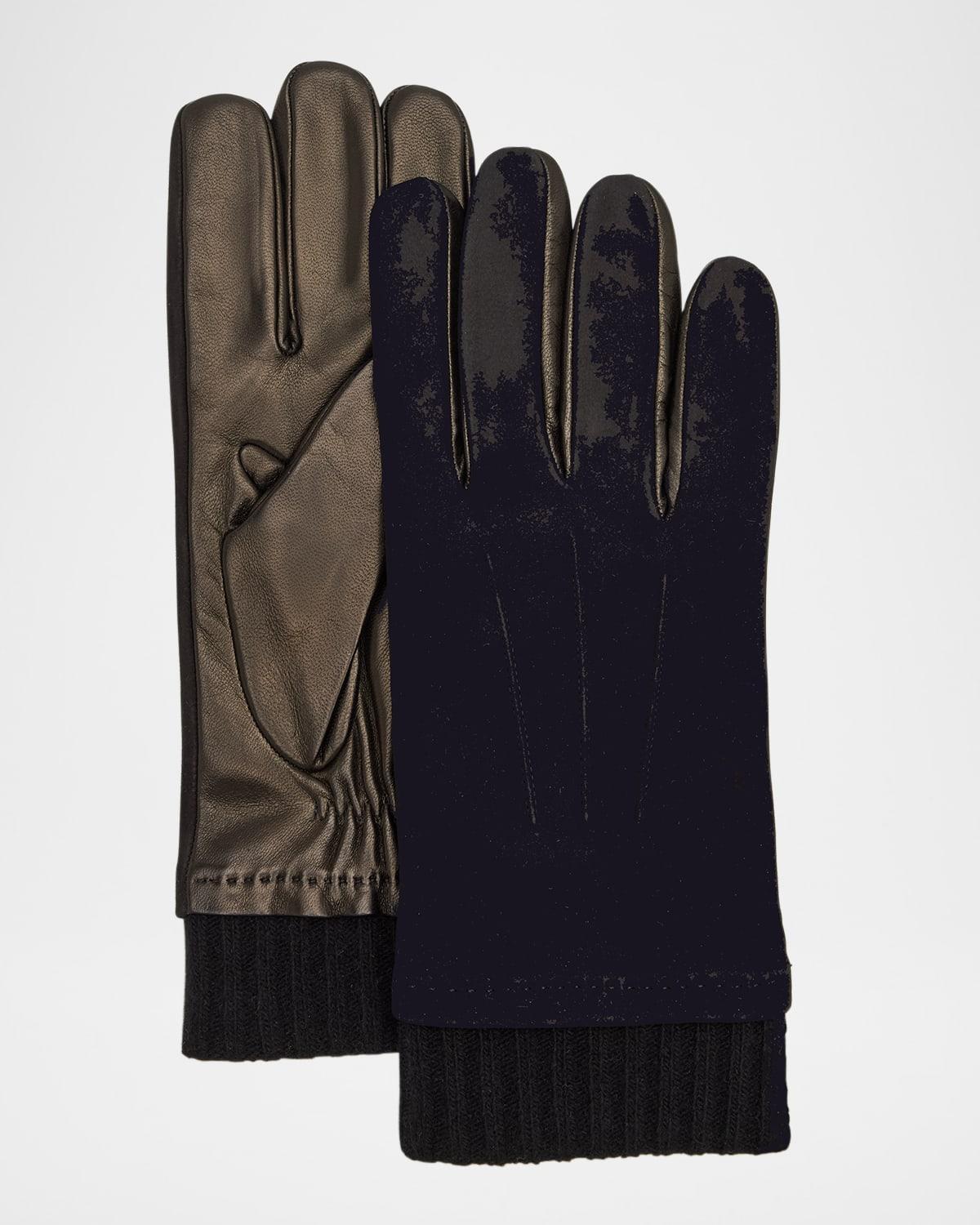 Mens Suede and Napa Leather Gloves Product Image