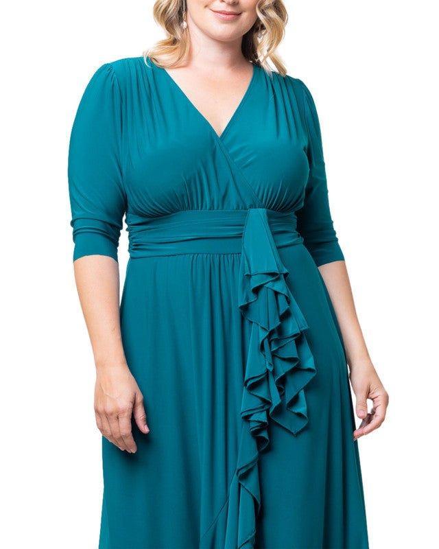 Veronica Ruffled Evening Gown - Plus Product Image