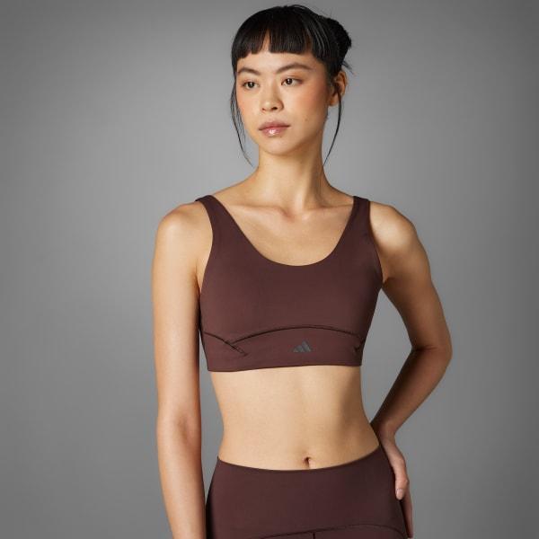 adidas All Me Luxe Medium-Support Bra Core Black 2XS C-D Womens Product Image
