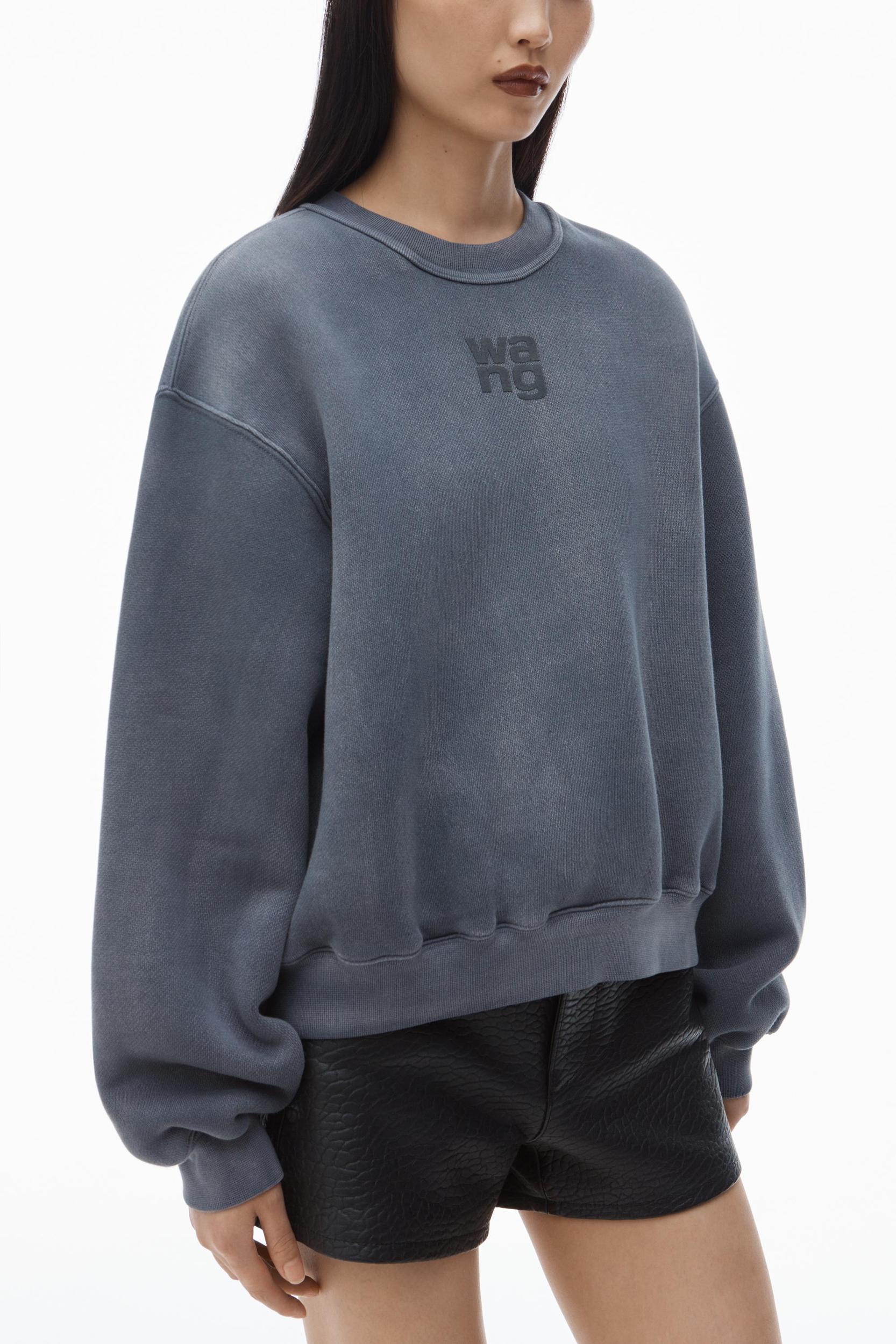 Puff Logo Sweatshirt In Structured Terry Product Image
