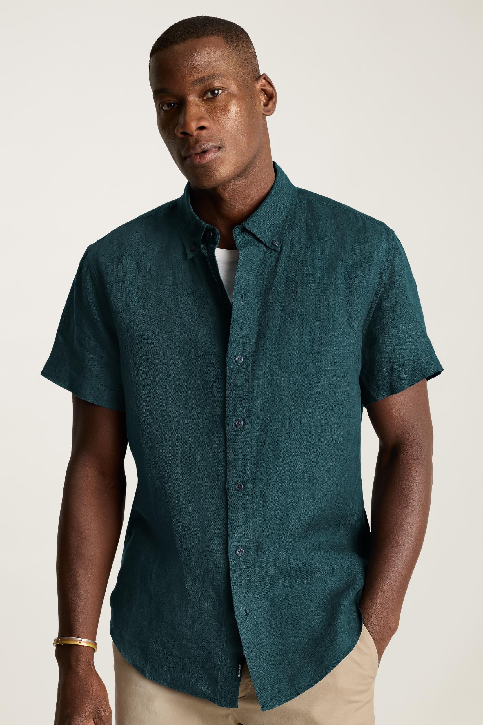 Riviera Linen Short Sleeve Shirt Product Image