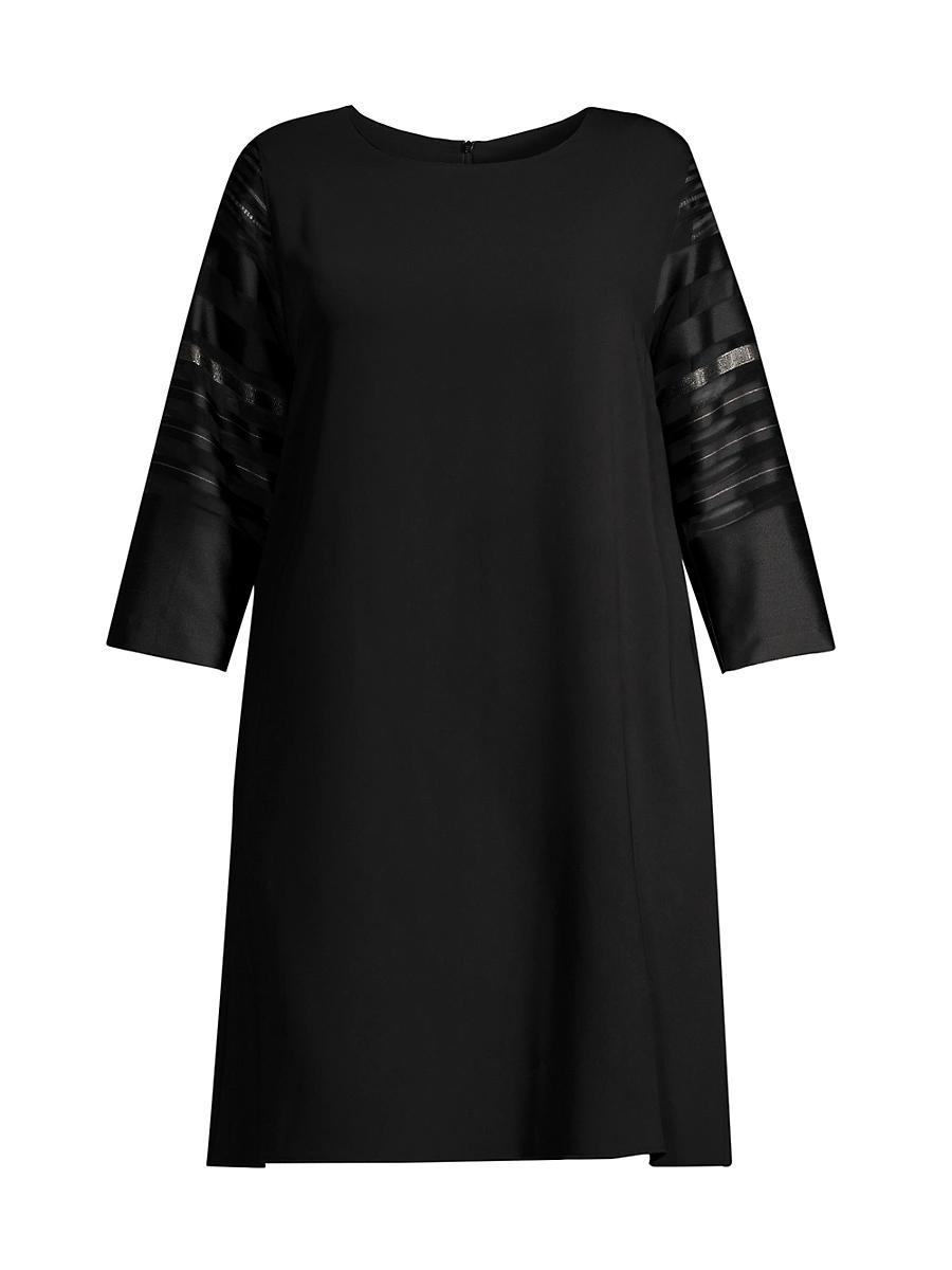 Womens Semi-Sheer Striped Dress Product Image