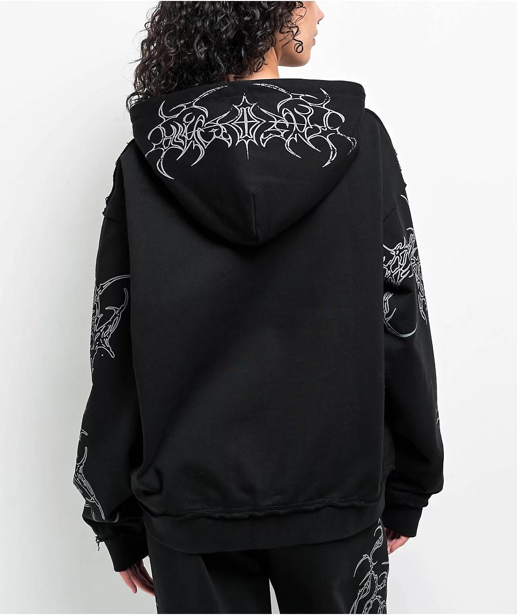 Insomnia Visuals Sigil Black Zip Hoodie Product Image