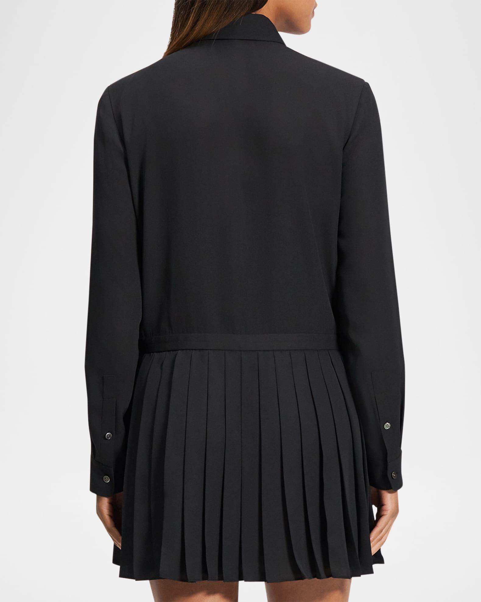 Pleated Mini Shirtdress Product Image