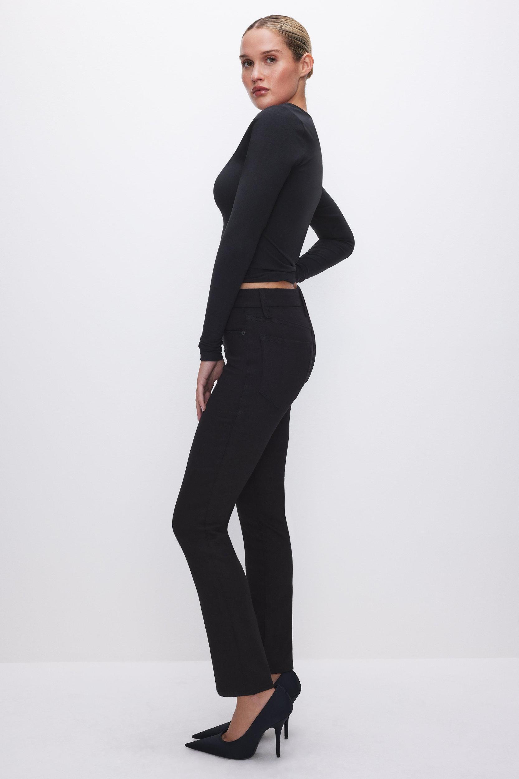 NEVER FADES GOOD LEGS STRAIGHT JEANS | BLACK001 Product Image