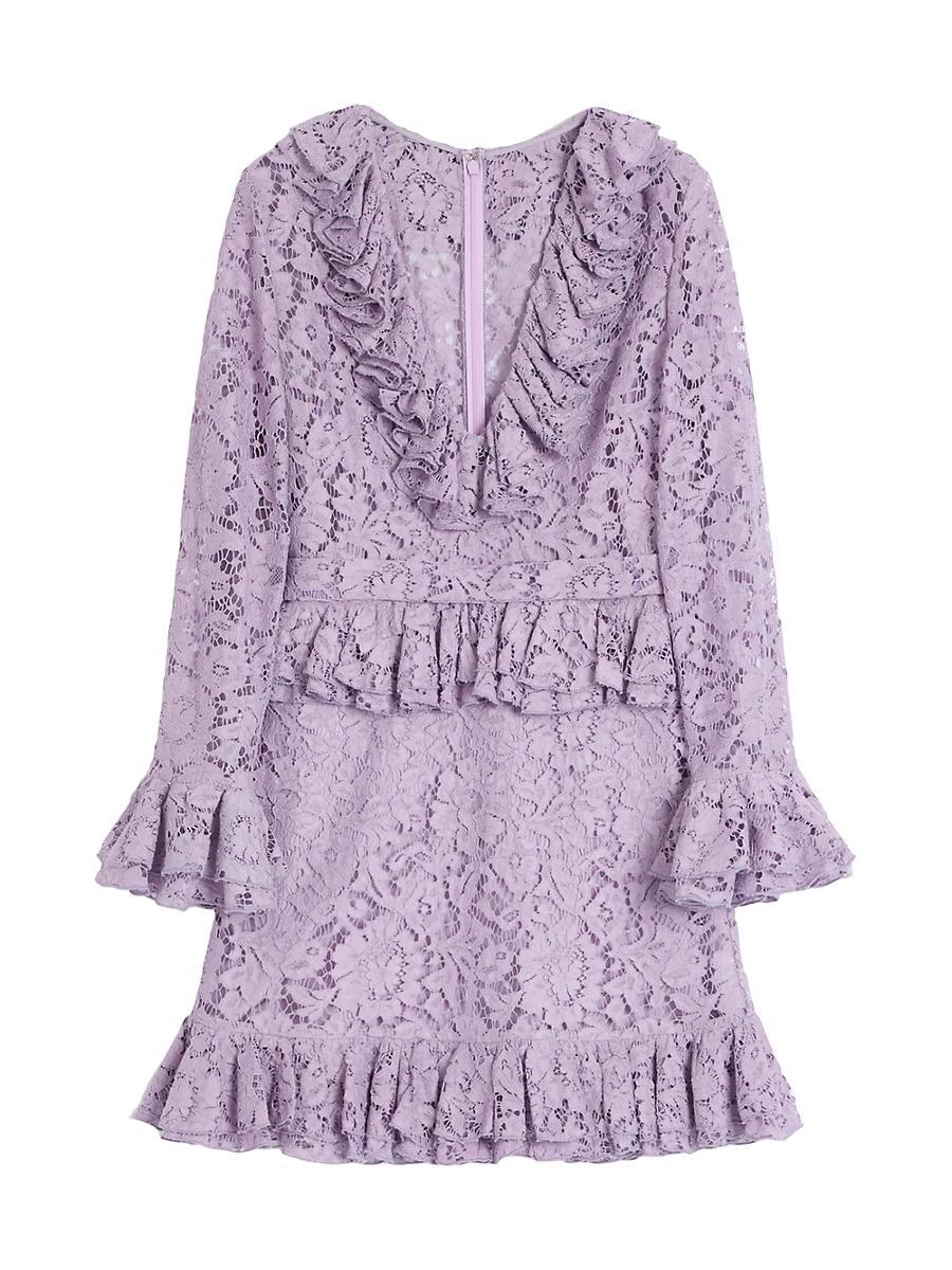 Womens Short Dress in Heavy Lace Product Image