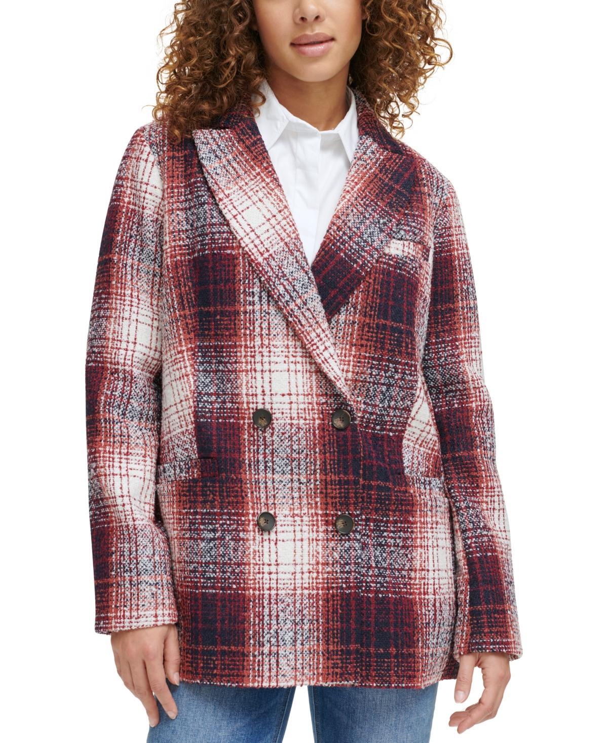 Women's Levi's® Relaxed Shacket Blazer, Size: Large, Red Houndsto Product Image