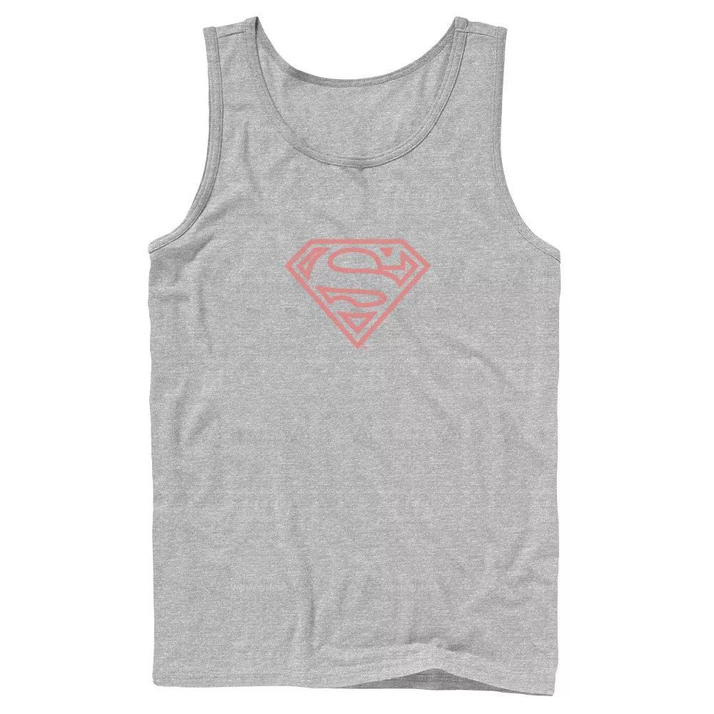 Men's RugRats Character Circle Logo Tank Top, Boy's, Size: Large, Athletic Grey Product Image