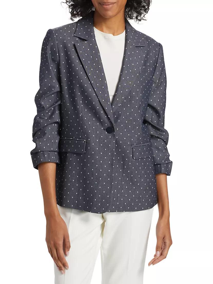 Tristan Polka Dot Single-Button Blazer Product Image
