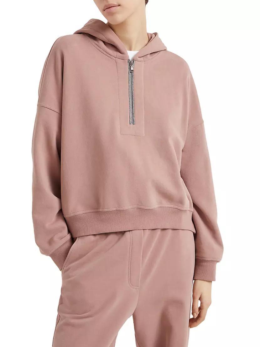 Cotton Smooth French Terry Hooded Sweatshirt Product Image