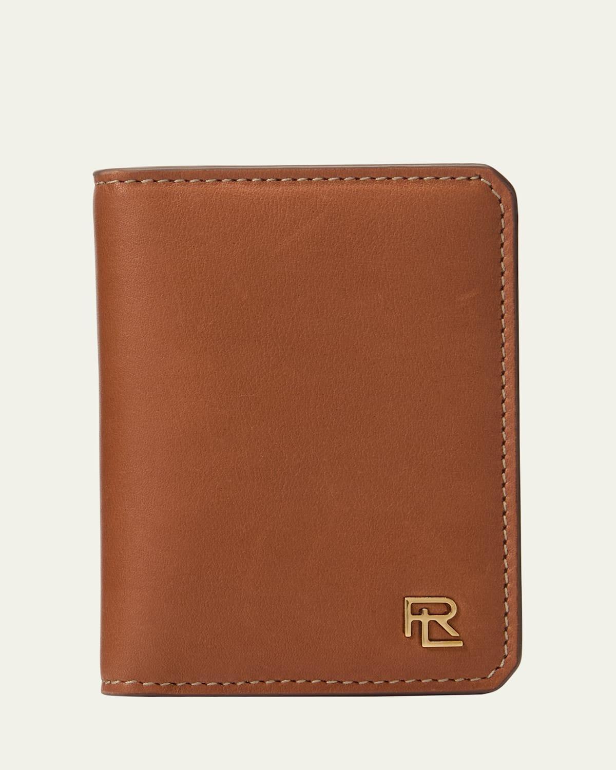 Mens Stacked RL Leather Bifold Wallet Product Image