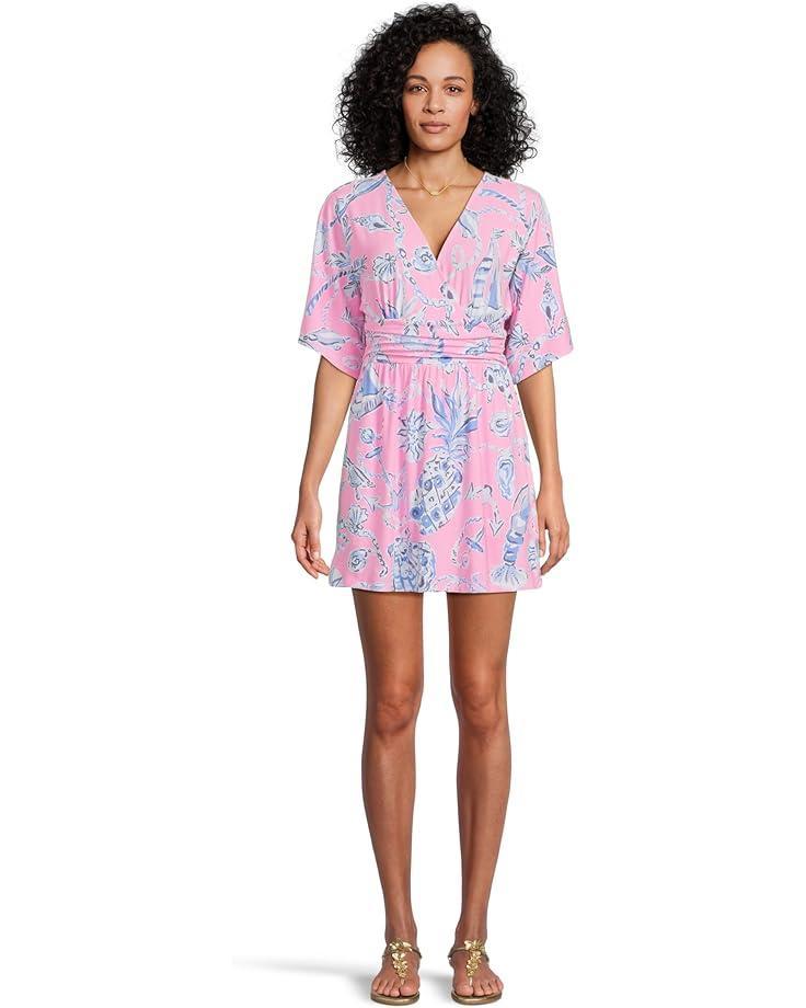 Wisteria Elbow Sleeve V-Neck Product Image