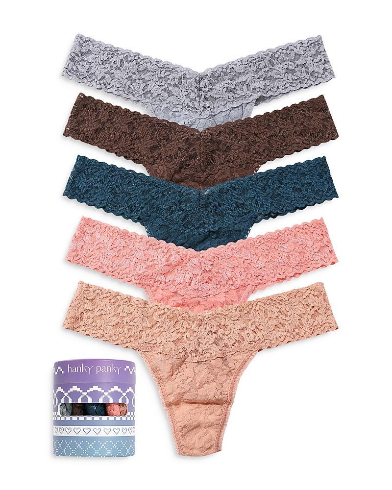 Hanky Panky 5 Low Rise Thongs Multi One Size Product Image
