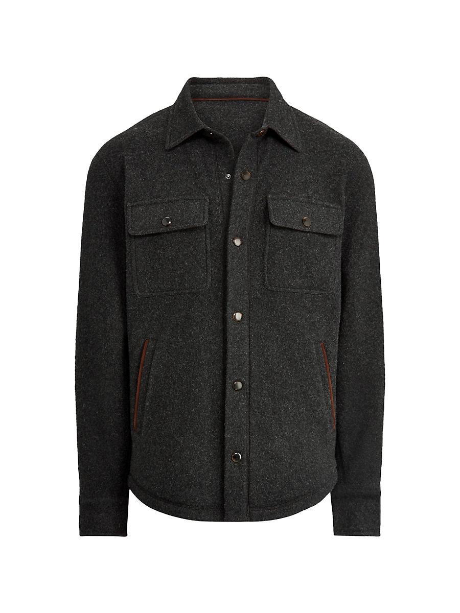 Mens Wool-Cashmere Shirt Jacket Product Image