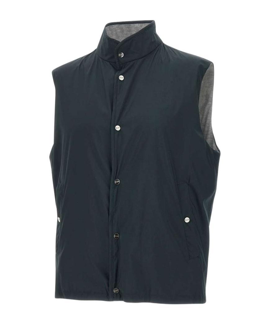 HERNO Stand-neck Vest In Black Product Image