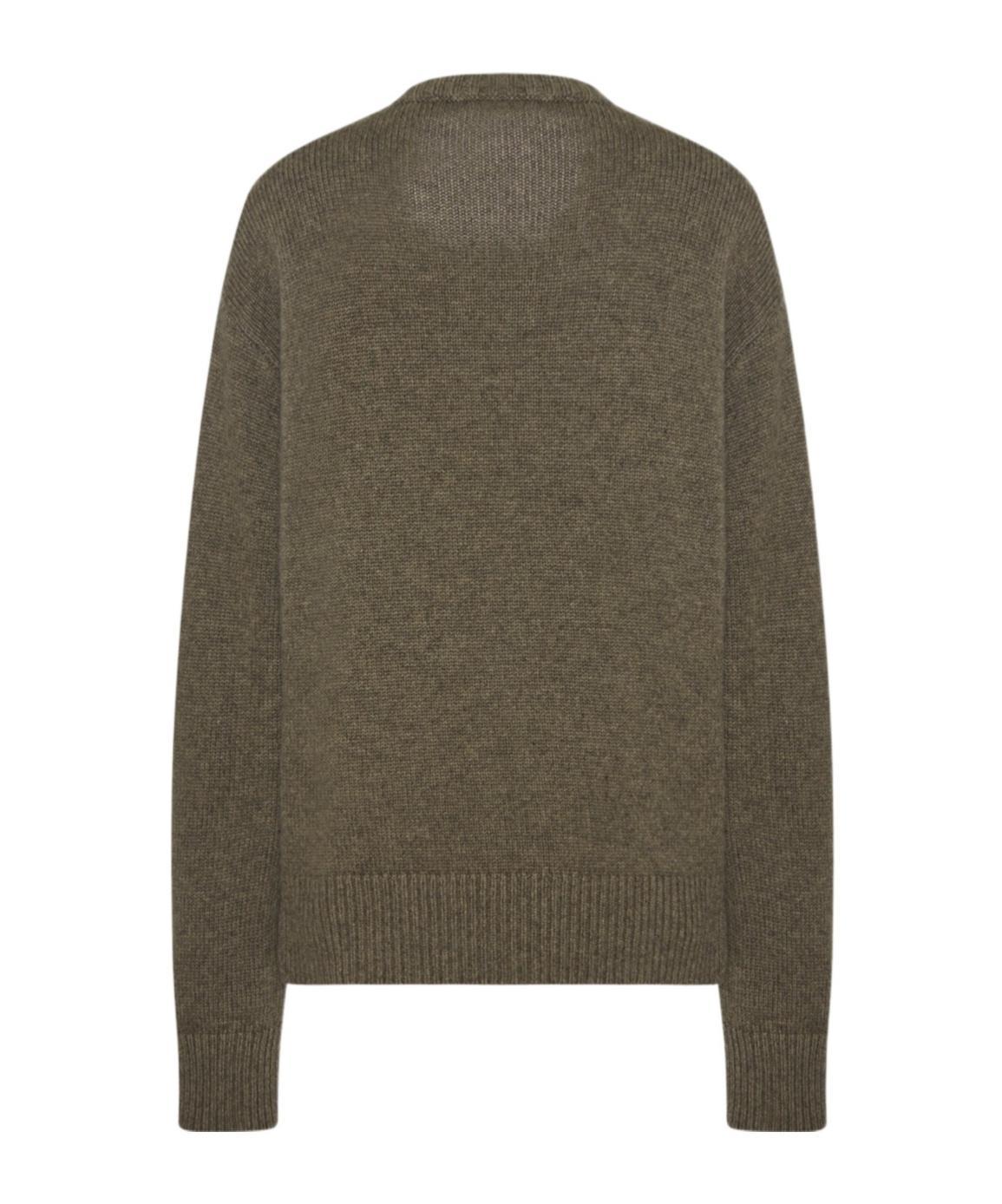 THE ROW Round Neck Sweater In Green Product Image