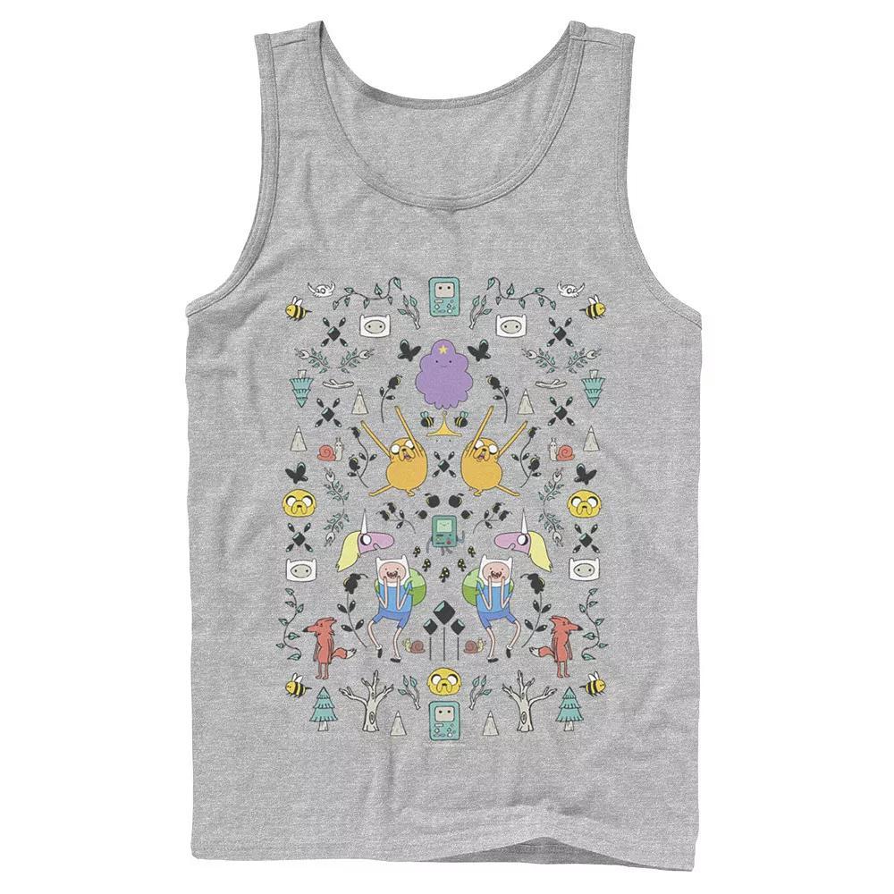 Mens Adventure Time Character Icon Collage Tank Top Product Image