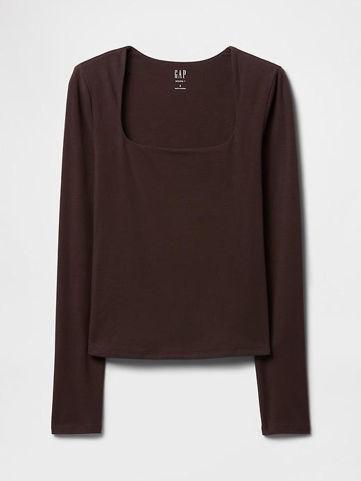 CloseKnit Jersey Square-Neck Top Product Image