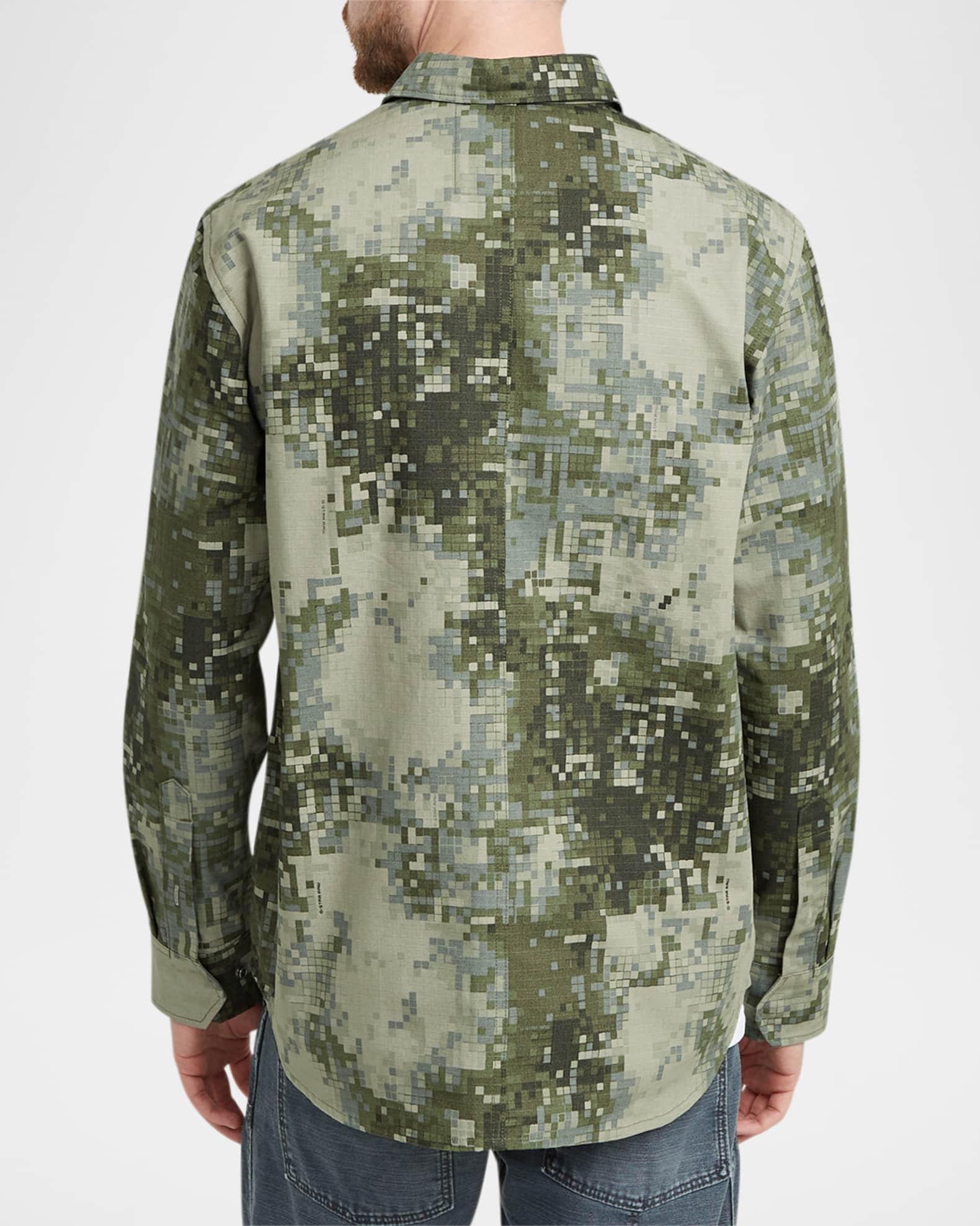 Mens Cargo Pocket Casual Button-Down Shirt Product Image