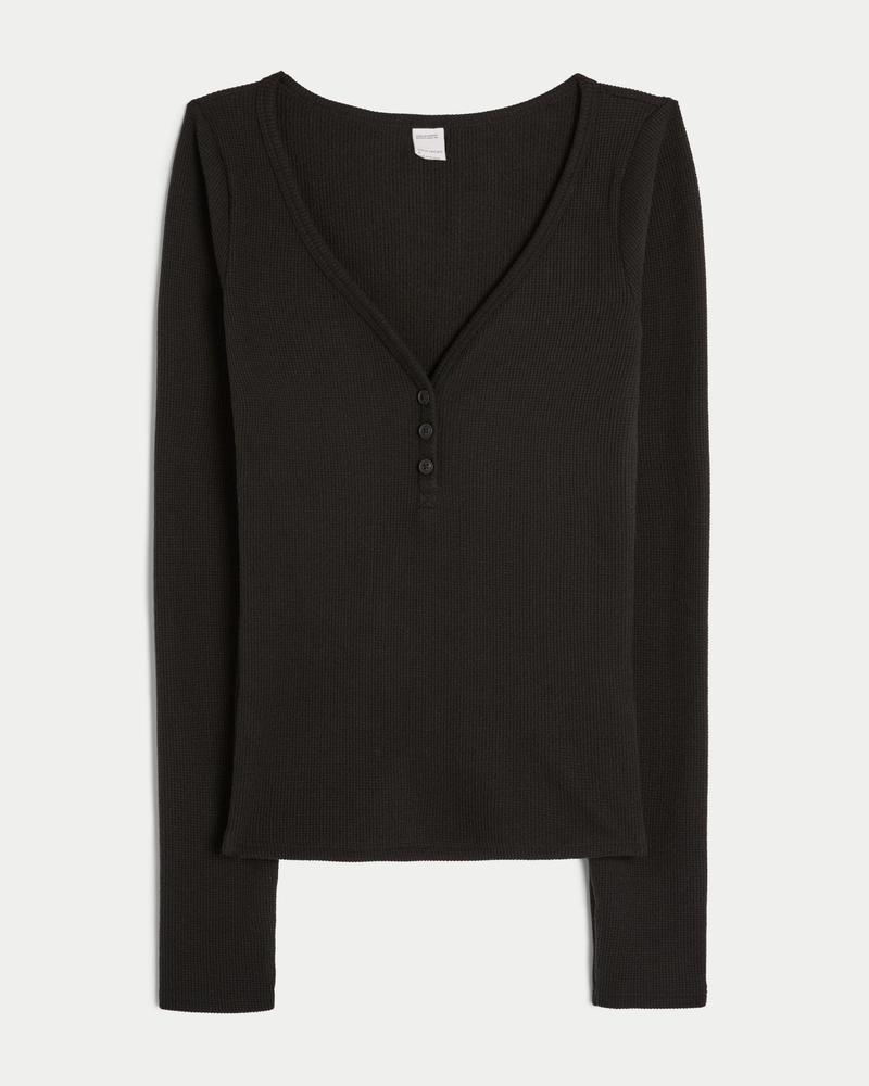Gilly Hicks Cozy Waffle Henley Product Image