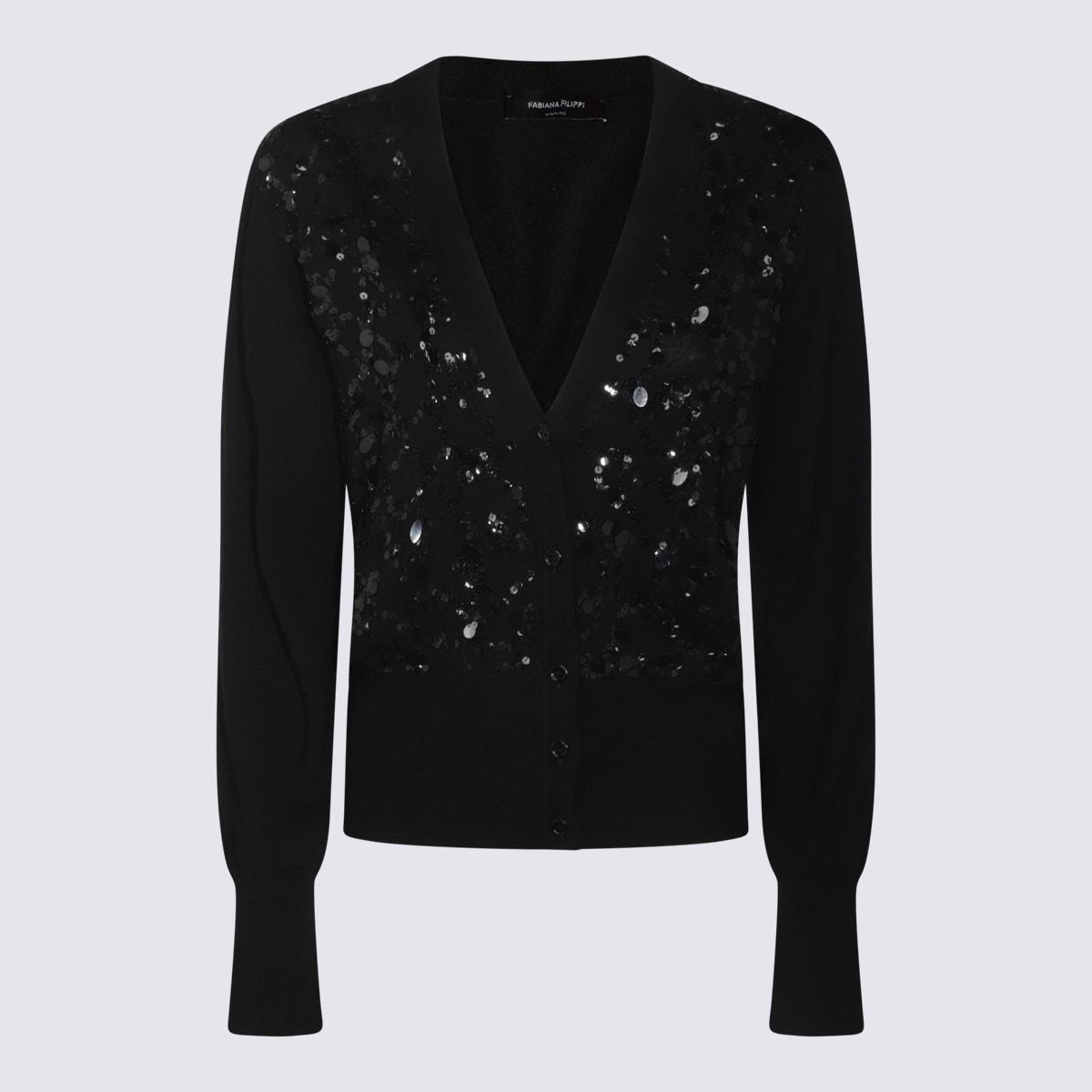 FABIANA FILIPPI Cardigan In Black Product Image