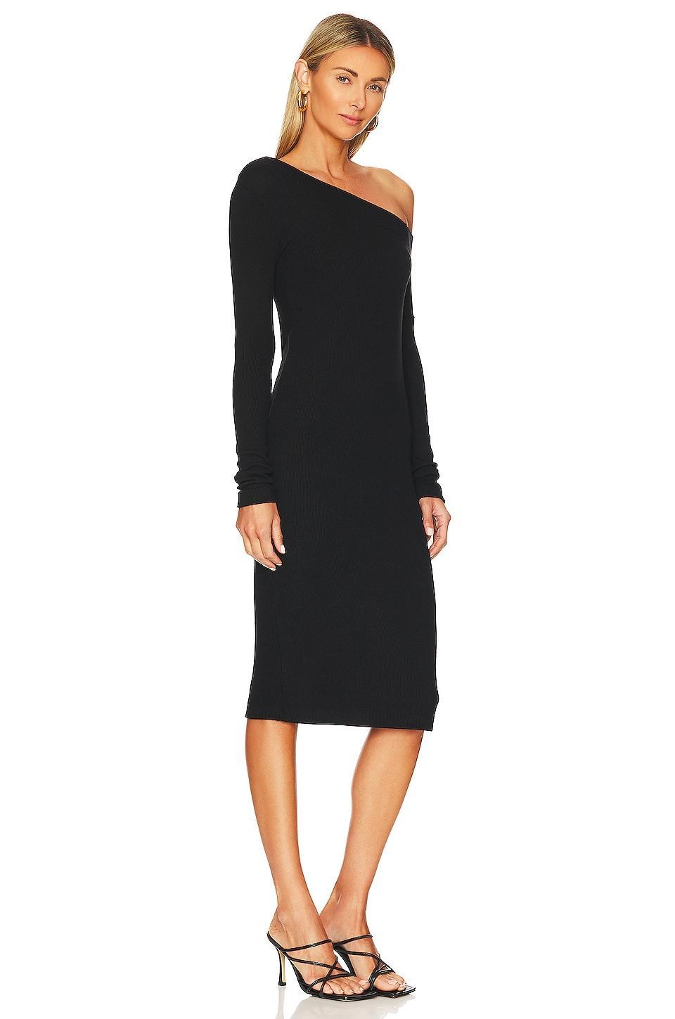 Sweater Knit Slouch Shoulder Dress Product Image