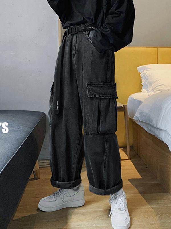 Men's Straight Leg Cargo Jeans Product Image