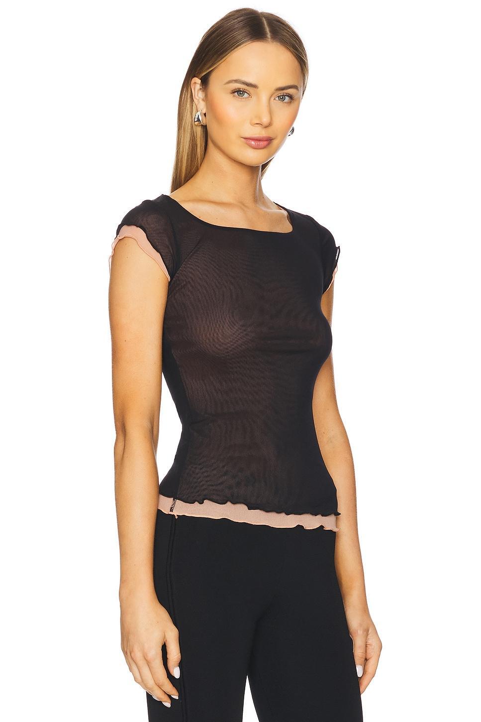 x Intimately FP Double Take Mesh Tee Free People Product Image