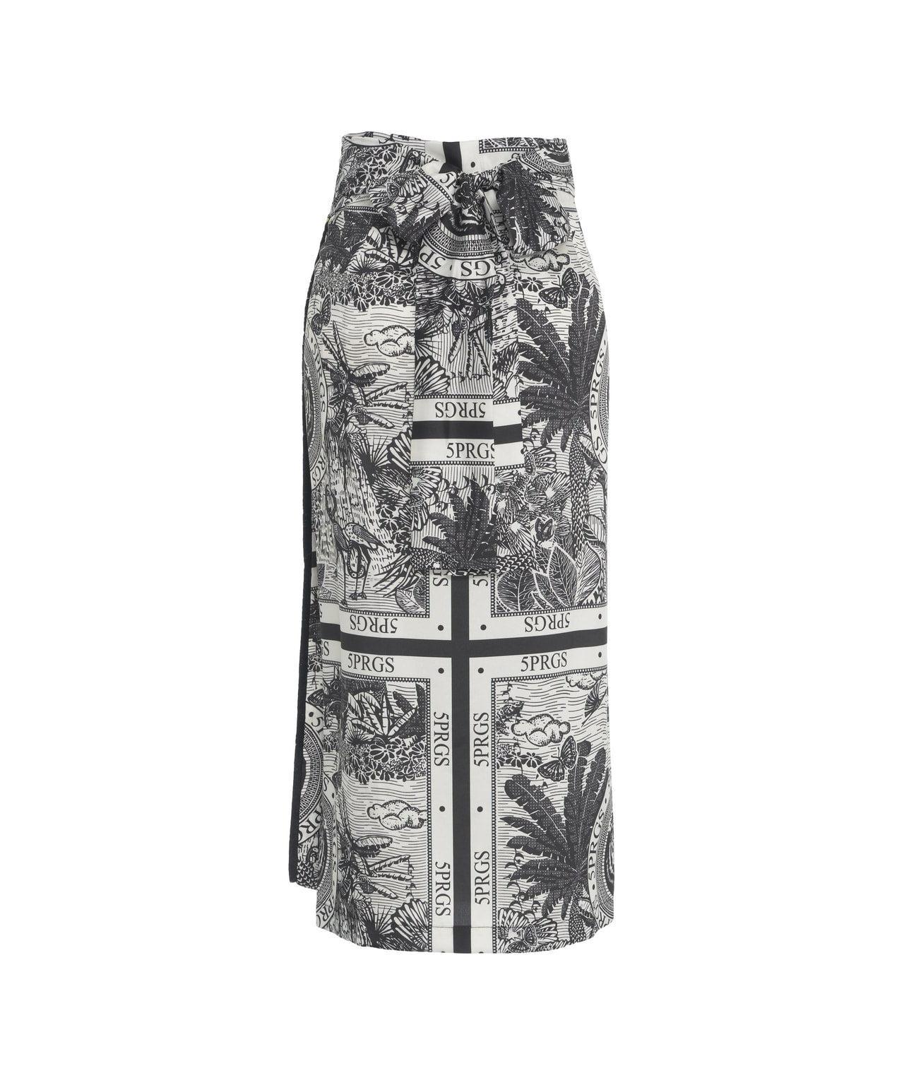 Wrap skirt with print Product Image