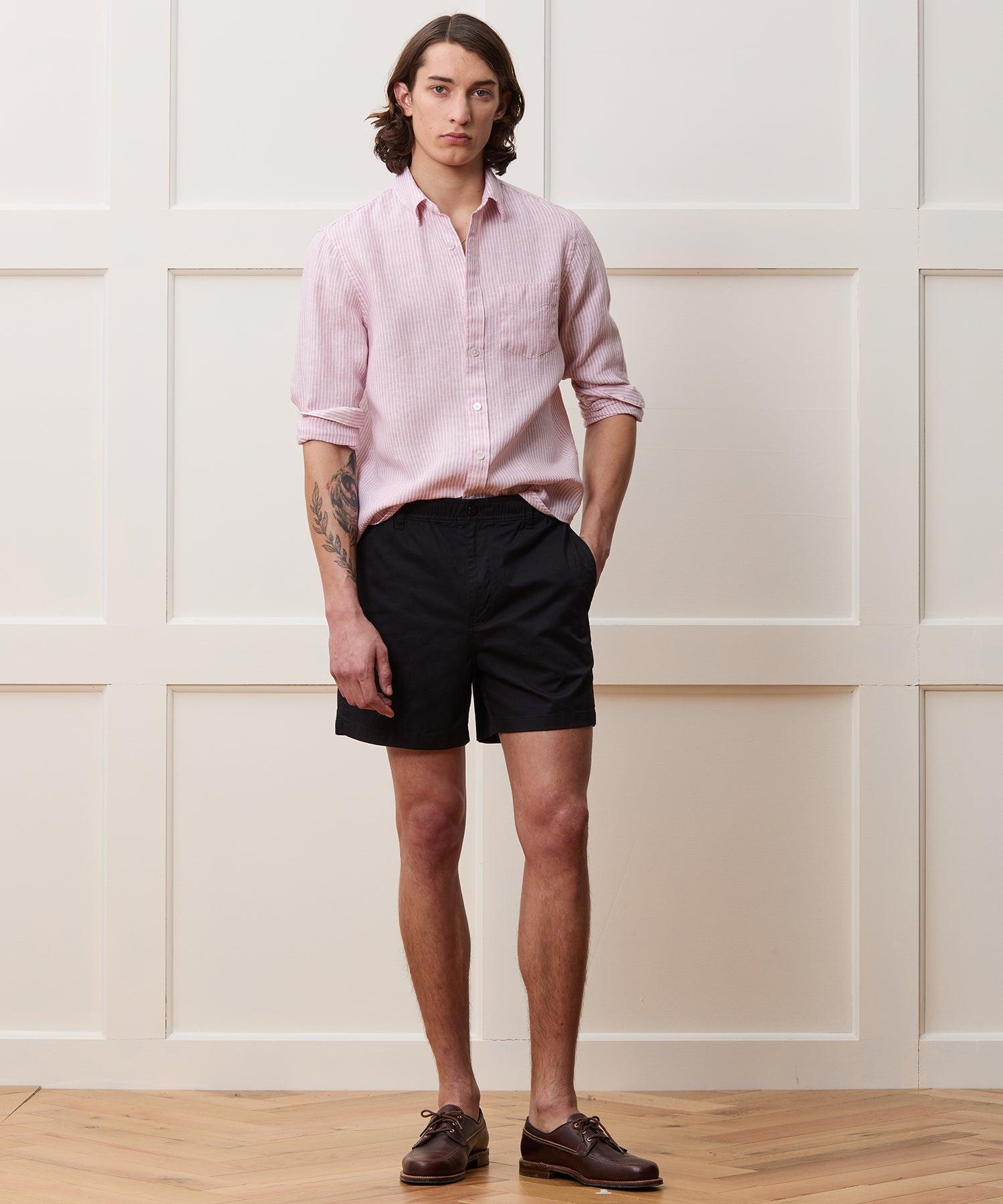 Sea Soft Irish Linen Point Collar Shirt Product Image