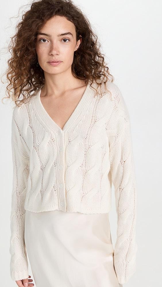 Sablyn Cashmere Cable Knit Cardigan | Shopbop Product Image