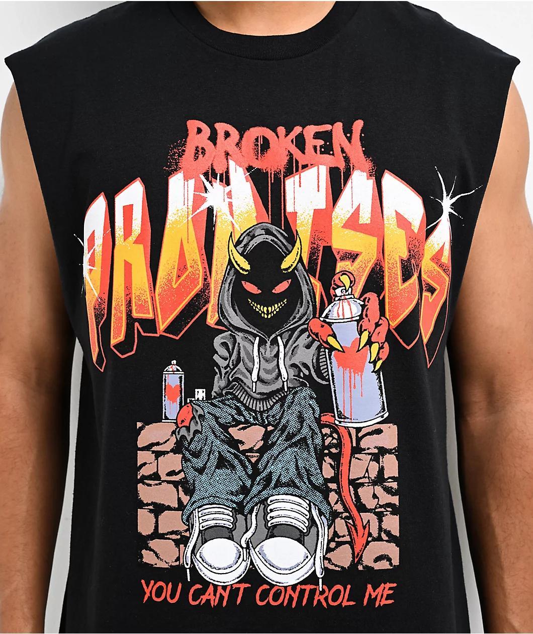 Broken Promises Book Black Tank Top Product Image