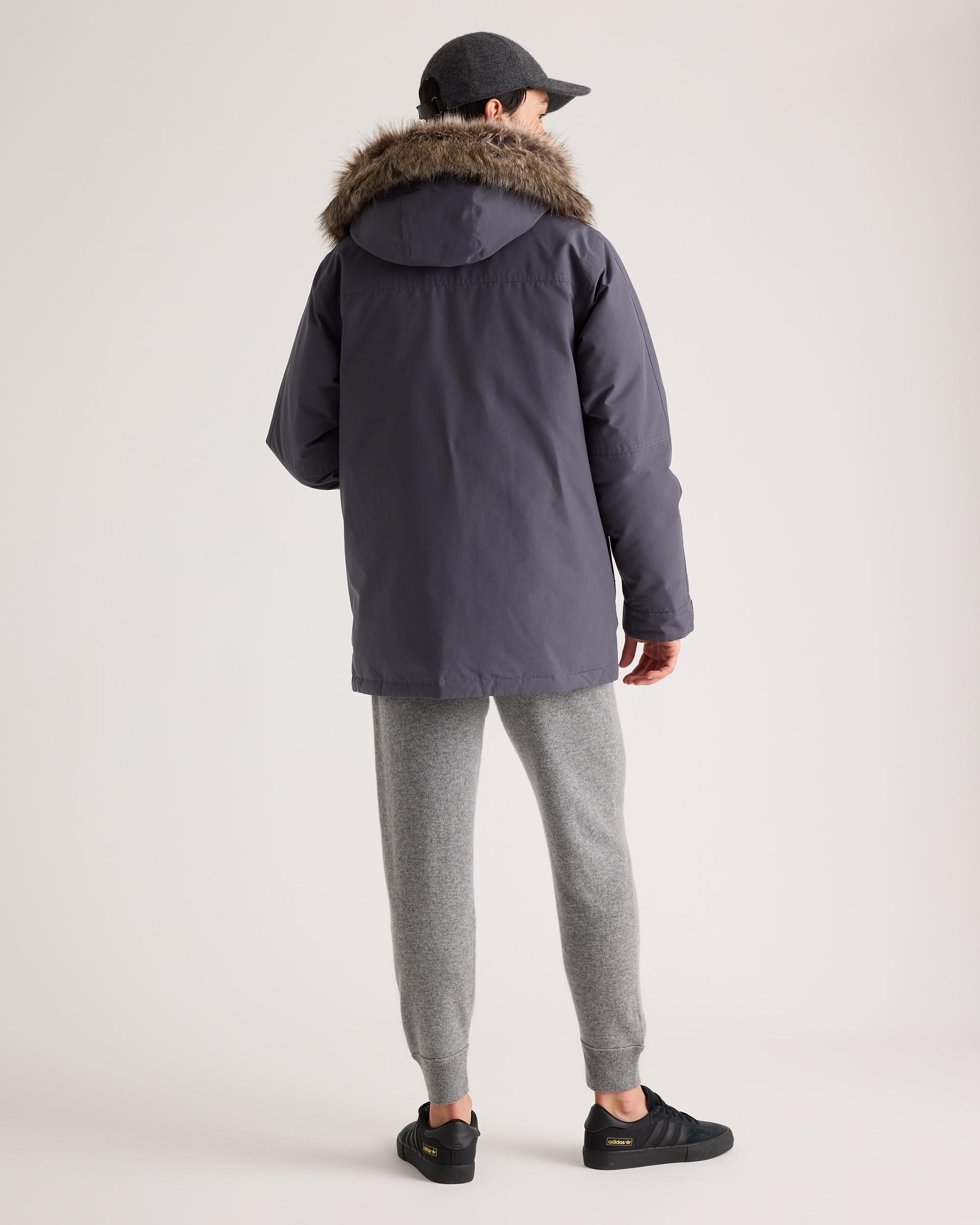 Quince | Men's Responsible Down Hooded Parka Size XL, Recycled Polyester Product Image
