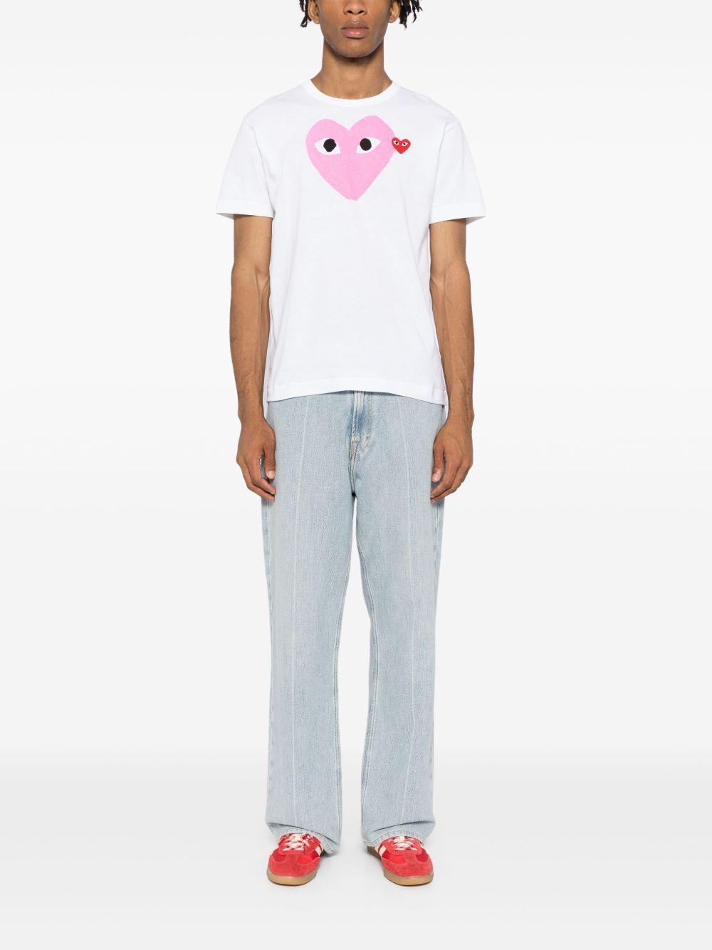 heart-printed T-shirt Product Image