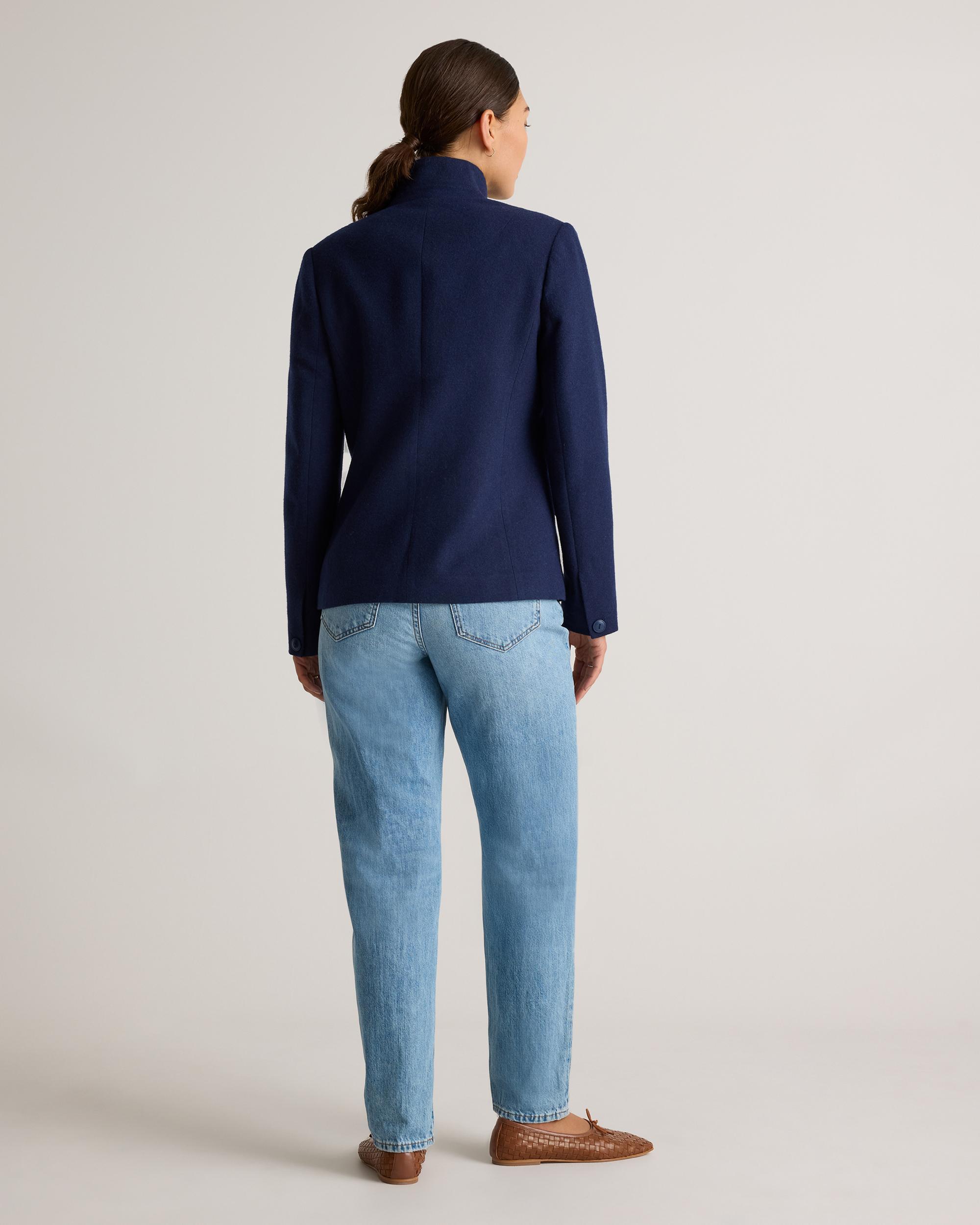 Quince | Women's Italian Wool Stand Collar Blazer Size XS Product Image