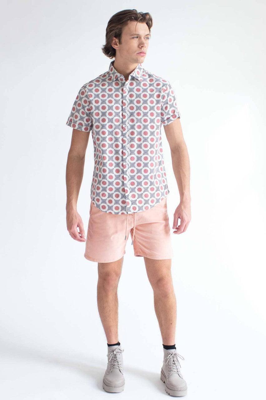 Rippling Circles Woven Button Up Shirt Product Image