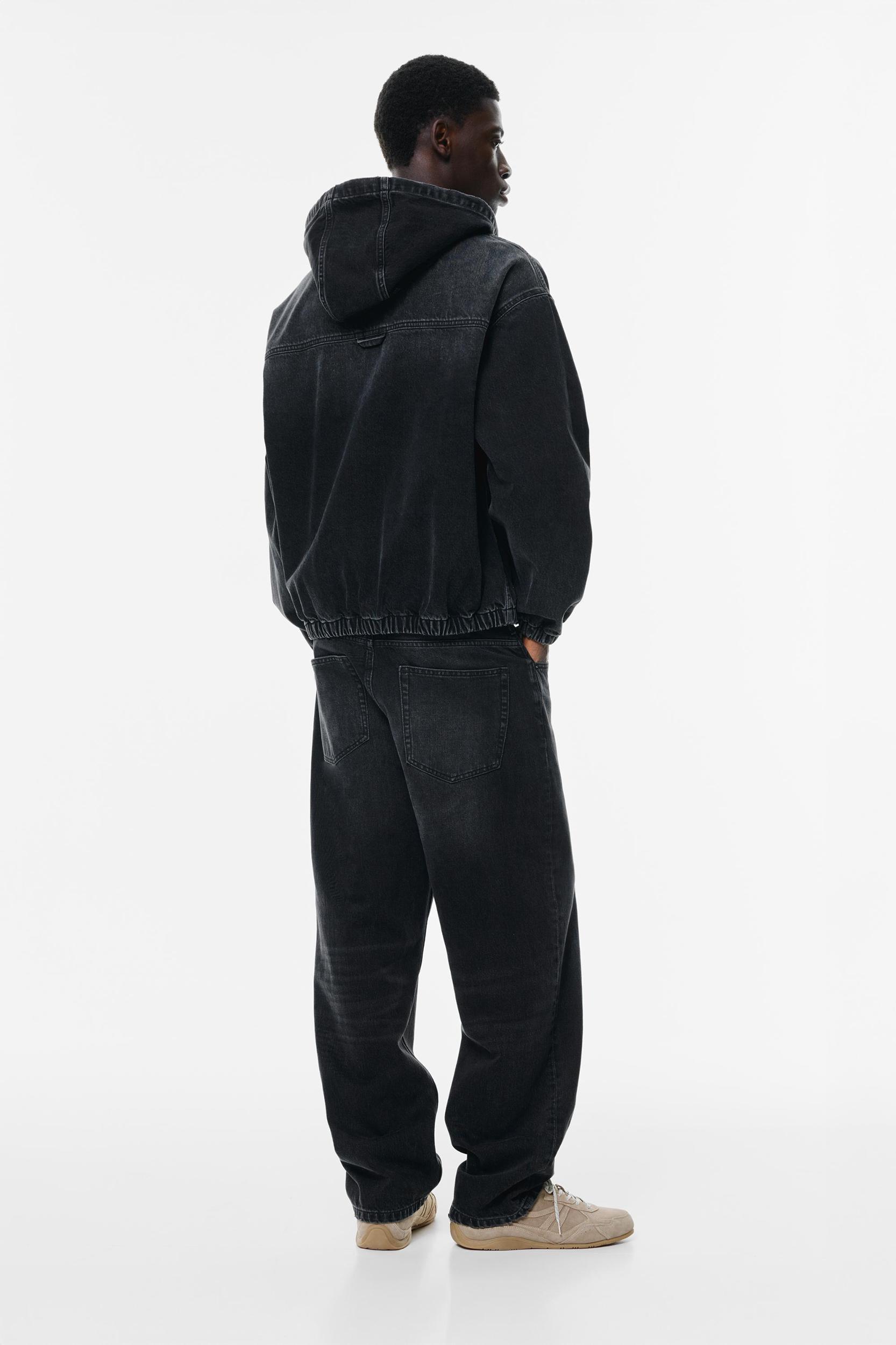Denim hooded jacket Product Image